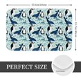 thumbnail image 2 of Yiaed Penguins Whales Print Flannel Doormat Mat Outdoor Indoor Door Mats, Non Slip Durable Entrance Rugs for Outside Entry, Porch, Resist Dirt, 16"x24", 2 of 7
