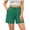 Green., variant on akafmk Women's Plus Size Casual Shorts Drawstring Elastic Waist Sporty Summer Shorts (XL-5XL)