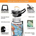 thumbnail image 4 of Christmas Snowman 32oz Water Bottles with Straw Tritan Leakproof Sports Bottle BPA Free Clear for Fitness Gym Swimming Cycling, 4 of 7