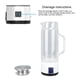 thumbnail image 4 of Copa de Agua del Generador de Hidrógeno, Prueba del Generador de Botellas de Hidrangeno A Prueba de Fuga de 1000 A 1500 PPB Resistencia Al Calor de Vidrio de Borosilicato para el, 4 of 7