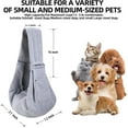 thumbnail image 5 of YMJ Adjustable Padded Strap Twill Dogs and Cats Sling, 5 of 5