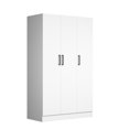 thumbnail image 4 of 3-door Engineered Wood Wardrobe Armoire Closet, 4 of 6