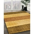thumbnail image 3 of Ahgly Company Machine Washable Indoor Round Abstract Orange Area Rugs, 7' Round, 3 of 7