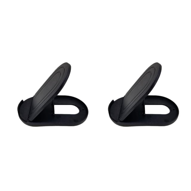 Methold Soporte de montaje para teléfono de escritorio plegable Universal para S20 Plus Ultra Note 10 12 soporte de escritorio Negro 2piezas