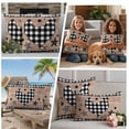 thumbnail image 5 of Chicken Hen Outdoor Waterproof Pillow Covers, Rooster Animals Farmhouse Plaid Brown Wooden Grain Decorative Square Throw Pillowcase Sofa Cushion Sham for Patio/Couch/Chair, 24"x24" 2 Pack, 5 of 8