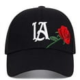 thumbnail image 4 of unisex la embroidered baseball caps for men women letter snapback hip hop hat spring autumn outdoor adjustable sunscreen hats 4, 4 of 5