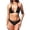 C537/Black, variant on Bikini Sets For Women Two Pieces Bathing Suit Top Stagger With High Waisted Bottom Bikini Set Vacation Outfits Swimwear 2026