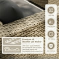 thumbnail image 2 of POTEBAN 7 Piece Outdoor Patio Furniture Set, Grey Rattan Wicker Outdoor Conversation Sectional Sofa Set with Cushions for Backyard, Gray, 2 of 9