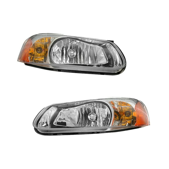 Headlights Assembly for 2001-2006 Dodge Stratus With bulb Halogen Headlight Assembly Pair Faros Delanteros