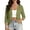 Army Green, variant on Womens Cropped Jackets 3/4 Length Sleeve V-Neck Open Front Cardigans Casual Soft Lightweight Beach Vacation Knit Jackets