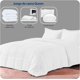 thumbnail image 2 of Juego de Cama Queen Bluelander, 6 piezas, Juego Completo Sábanas, Edredón y Funda Duvet, Blanco, 2 of 4