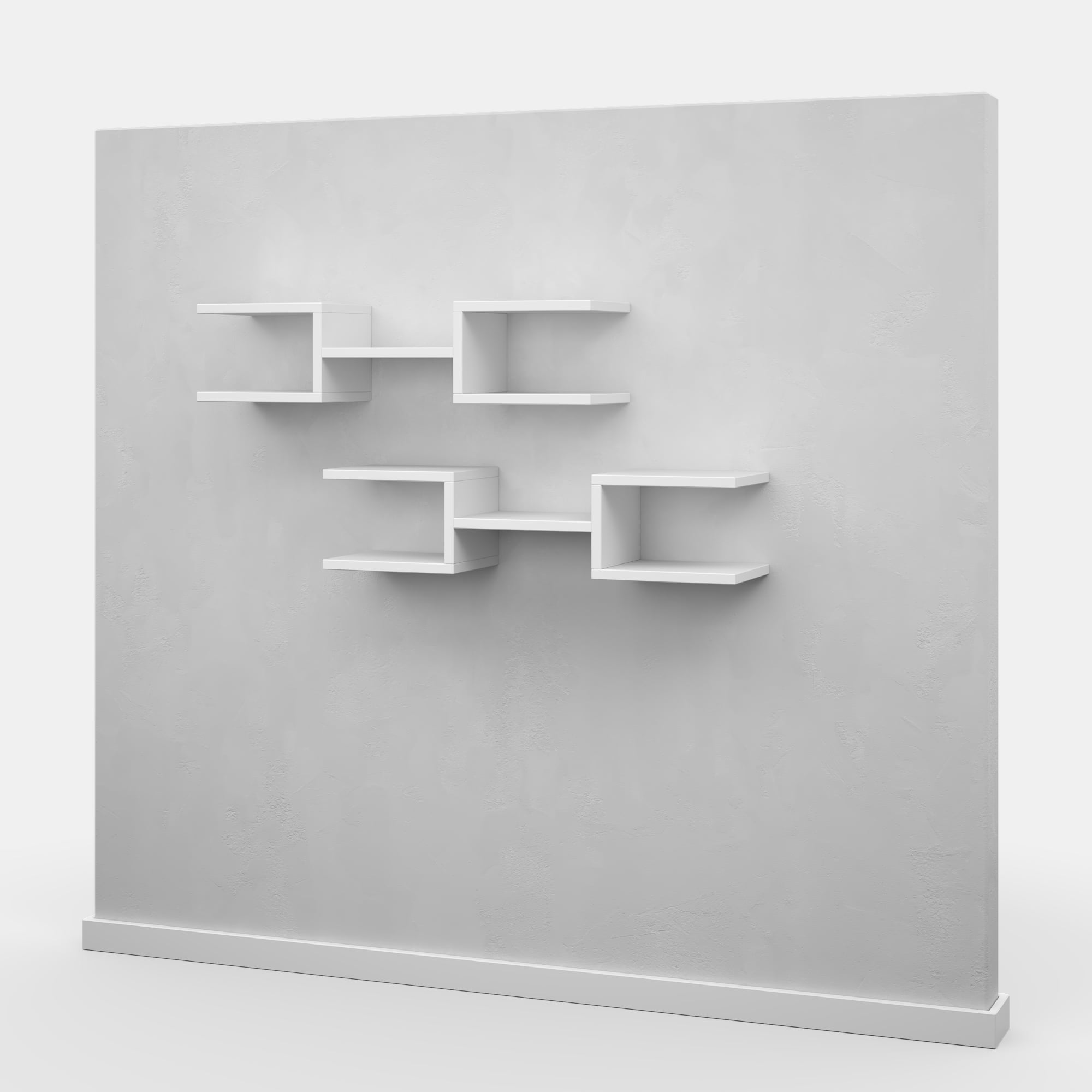 Ada Home Decor Welby Modern 29.53"W x 7.87"D Wall Shelf, White