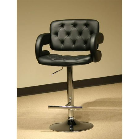 - Barstool Upholstered Black Colored Seat Cushion