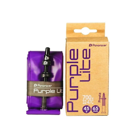 Panaracer Cycling Purple Lite TPU Inner Tube 700x32-47c Presta Valve 65mm PV