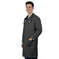 thumbnail image 3 of HeedFit Unisex Lab Coat, Long Sleeve Poly Cotton, 37", l, Charcoal, 3 of 7