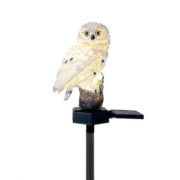 Lámpara Led para jardín para exteriores, luz Solar de búho, poste de luces navideñas impermeables, 2 uds.