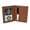 Chocolate, variant on Genuine Leather Credit Card ID Holder Small Slim, Brown