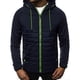 thumbnail image 1 of Dolkfu Sudadera con capucha para hombres de color combinado, chaqueta deportiva con cremallera completa, chaqueta ligera y de combinación para hombres. L, 1 of 3