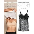 thumbnail image 2 of MANIFIQUE Women's Built in Bra Tank Top 2026 Summer Trendy Tops Flowy Loose Fit Casual Camisole Outfits S-4XL, 2 of 6