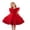 Red, variant on Makaor Flower Girl Dress for Weddings Ruffle Ruched Formal Dresses Mesh Cap Sleeve Ball Gown Dress Empire Waist Birthday Party Dresses
