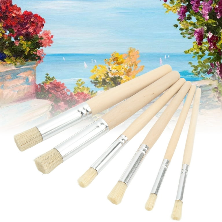 6PCS PAINT BRUSHES Professional DIY Watercolor Brushes Set for