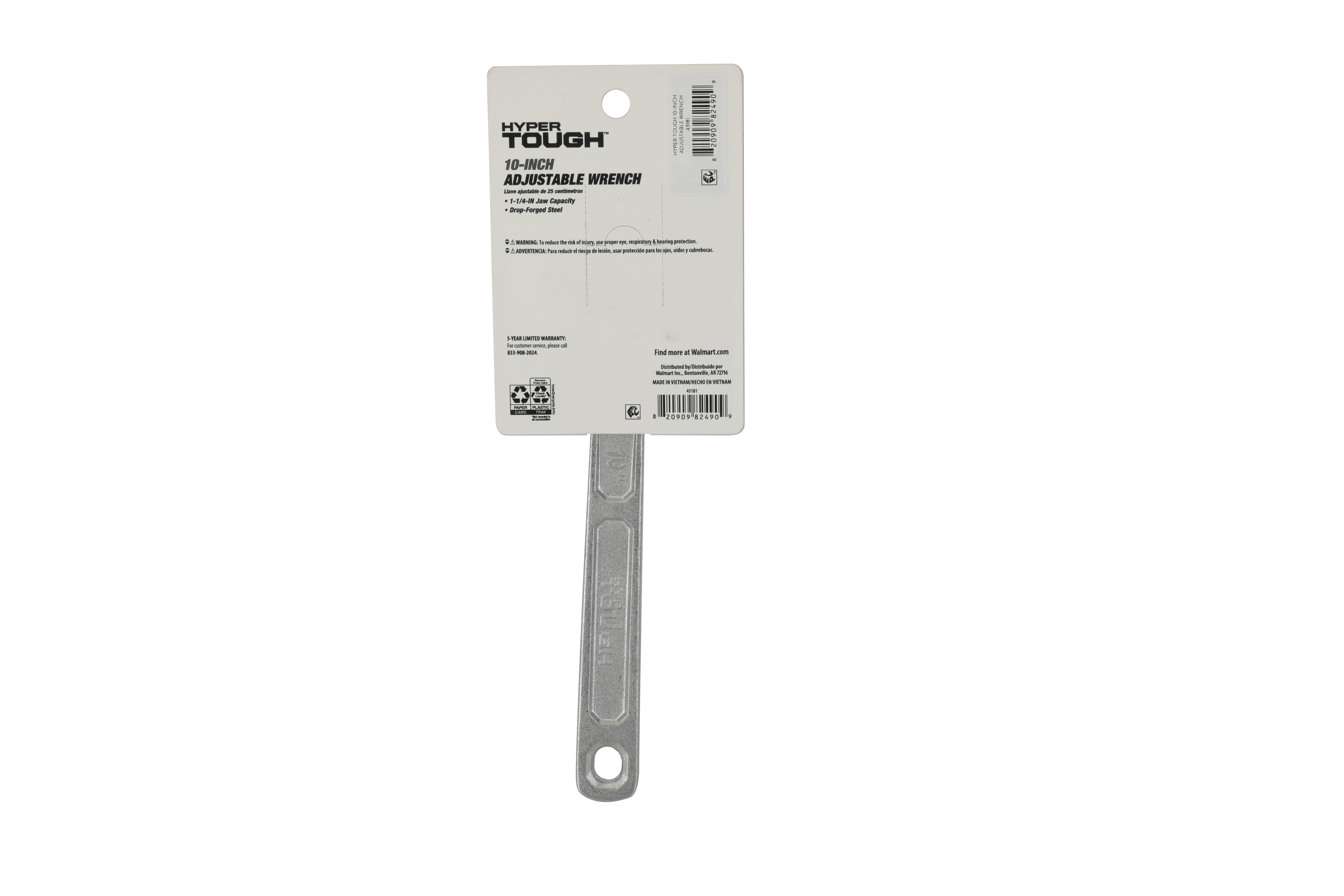 Llave ajustable Hyper Tough de 10 pulgadas, capacidad de quijada de 1-1/2 pulgadas 2