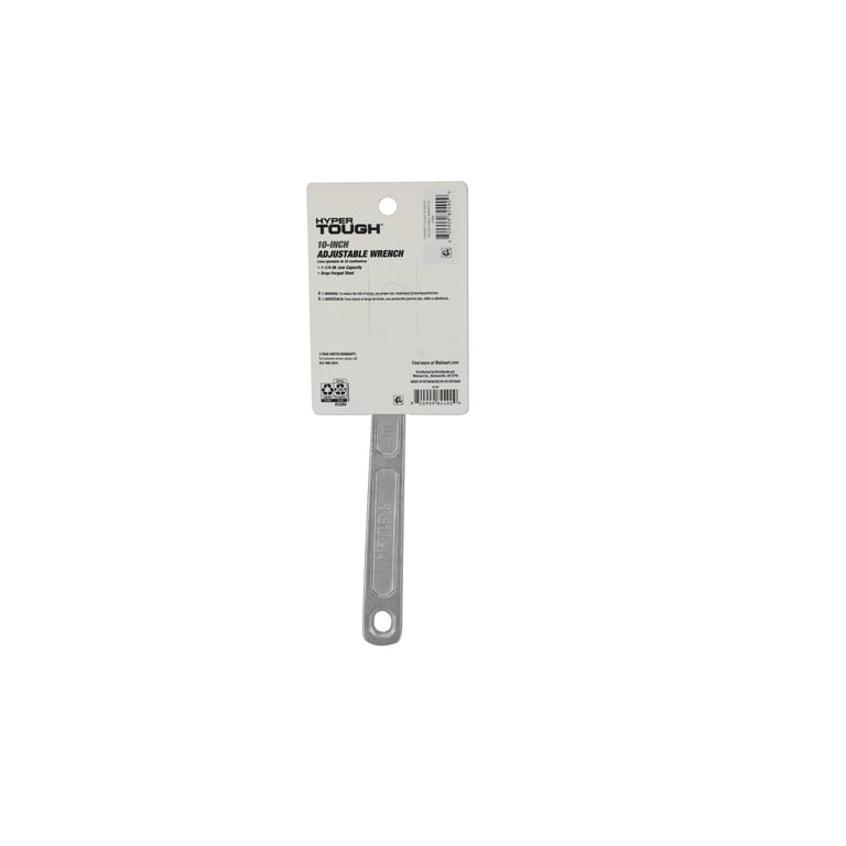 10-Inch Adjustable Wrench With Chrome Finish photo 2