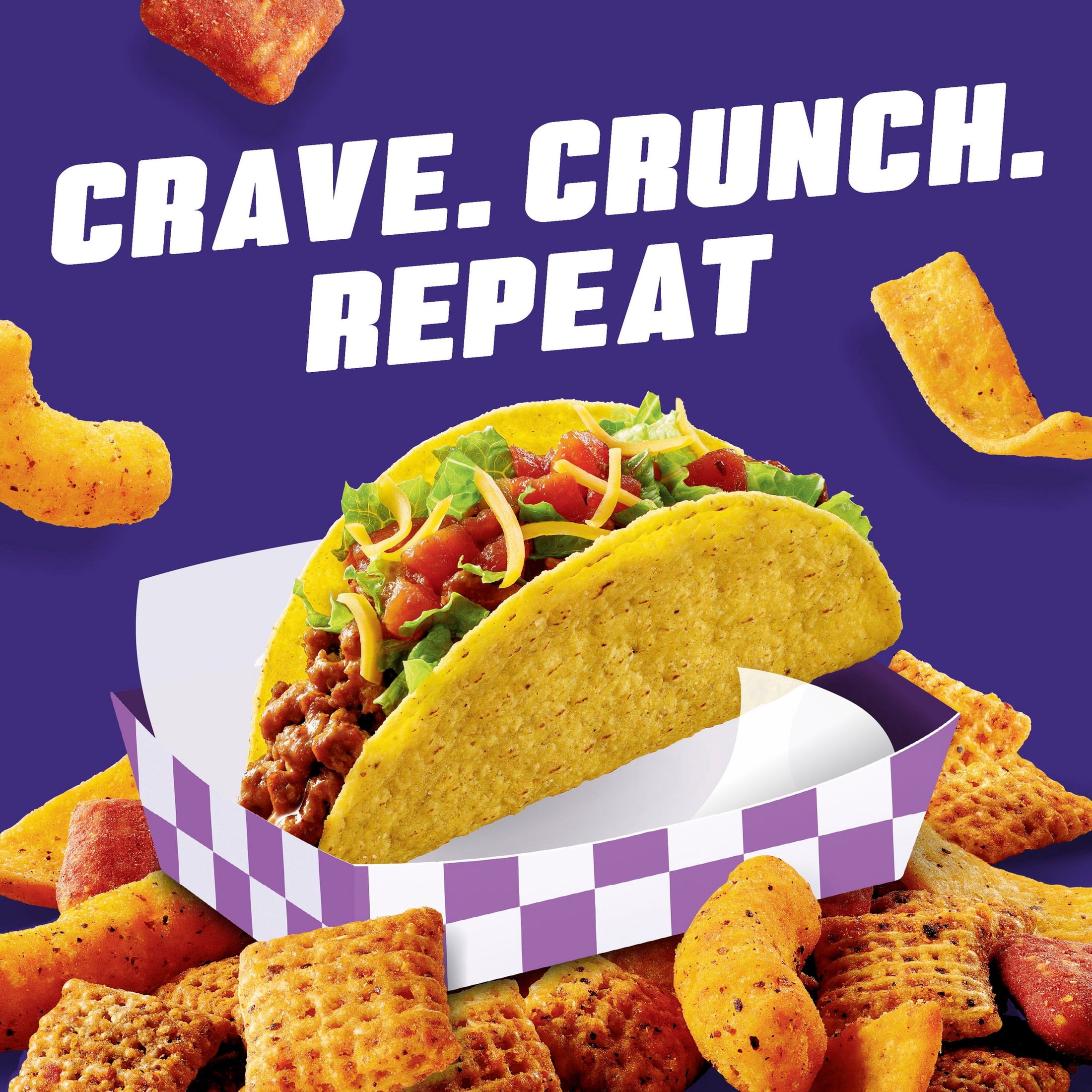 Chex Mix Remix Zesty Taco Savory Snack Mix, Snack Bag, Family Size, 11 oz