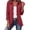 Wine, variant on HBGVBA Womens Ruffle Casual Cardigan Ruffled Button Front Collared Jacket Long-Sleeve Relaxed-Fit Vintage-Style Outerwear with Decorative Buttons
