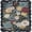 2-Navy, variant on BERTHMEER Large 8'x10' Area Rugs for Living Room Beige Floral Rugs for Bedroom Playroom Office Vintage Carpets Machine Washable Farmhouse Dining Room Oriental Flower Non Slip Rugs, Multicolor