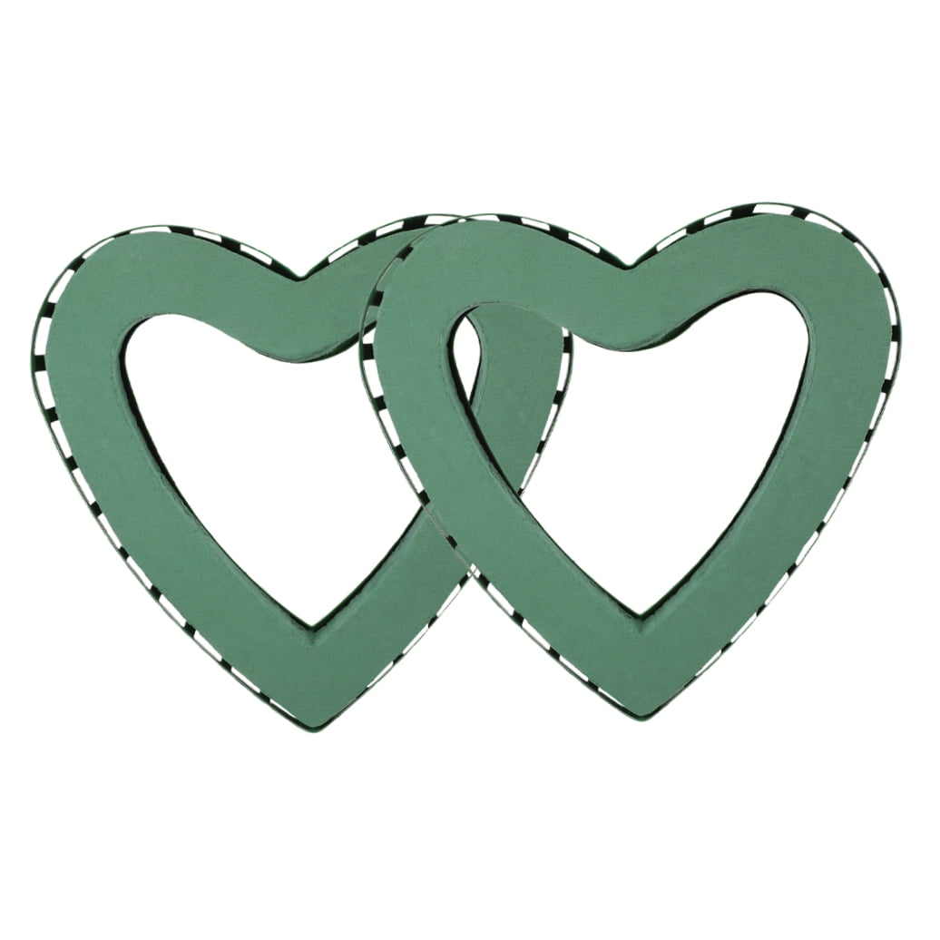 OUNONA 2Pcs Heart Shape Flower Display Stand Made from Durable Plastic with Suction Cups for Wedding and Home Decor