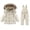 36 Beige, variant on Snowsuit for Kids Puffer Jackets and Snow Bib Pants Snow Suits 2 Piece Sets Solid Windproof Waterproof Ski Suits for Boys Girls