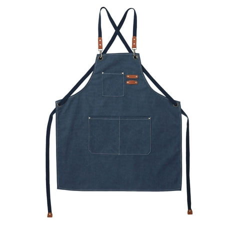 

Hloma Cooking Apron Adjustable Waist Tie Bar Cafes Beauty Nails Studios Uniform Garden Apron Daily Wear