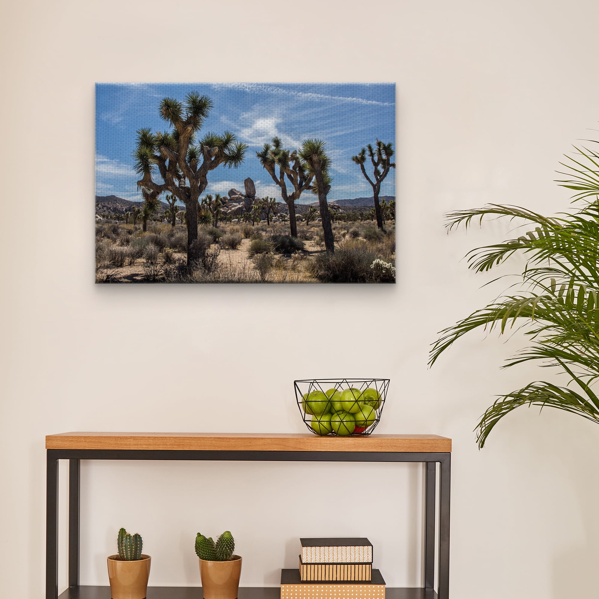 Masterpiece Art Gallery Desert Vista Trees By Owen Rupp Canvas Art Print 24" x 36"