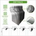 thumbnail image 5 of Ombre Waves Table Runner Linen Burlap Table Runner 90 Inches Long Abstract Art Gradient Black Modern Dresser Scarves for Kitchen Island Coffee Dining Room Party Wedding Banquet Holiday Decor 13"x90", 5 of 8