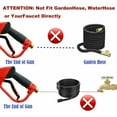 thumbnail image 4 of Pressure Washer Gun For High Pressure, Brass Connector With Ergonomic Handle, 5 Replaceable Nozzles, Secure Trigger Lock, Versatile Use For Cars Driveways, 8.8 Inch, 5000 PSI, 4 of 5