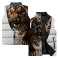 thumbnail image 5 of Chalecos de invierno para hombre Chaleco térmico para hombre Chaquetas para hombre Chaleco de algodón con estampado de tigre y lobo Chaqueta de moda Ropa para hombre 2024 Viento frío, 5 of 5