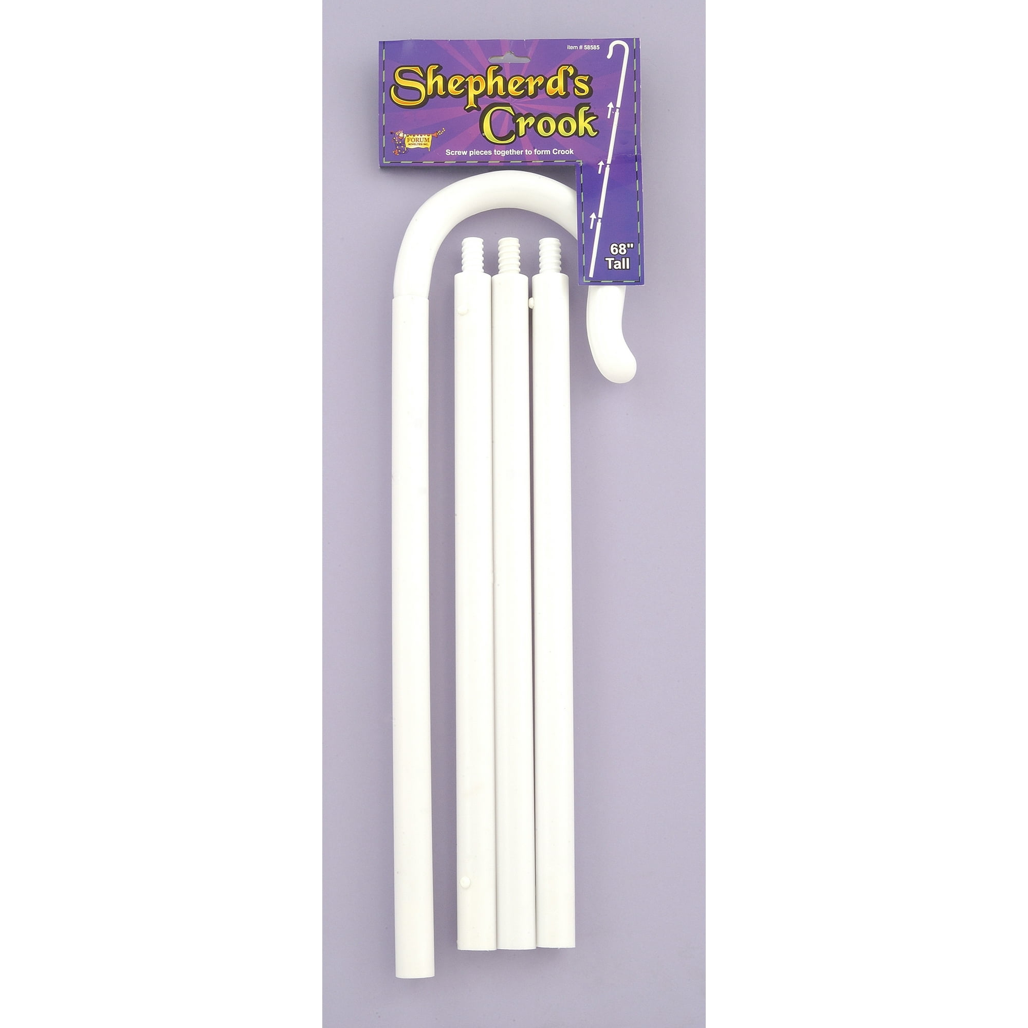 White Shepherd's Crook Hook Little Bo Peep Costume Prop Accessory - Main Image