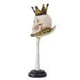 thumbnail image 3 of Resin Crown Skeleton Candlestick Gothic Style Candlestick for Halloween Decoration, 3 of 9