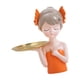 thumbnail image 2 of Estatuilla de escritorio Estatuilla de Niña Que Sostiene La Escultura de La Bandeja de Almacenamiento para La Sala de Estar Del Dormitorio , Naranja Fanmusic Estatuilla de escritorio, 2 of 7