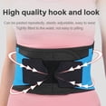 thumbnail image 3 of Rosojodg Adjustable Breathable Lumbar Back Brace Waist Belt for Pain Relief and Correction, 3 of 7