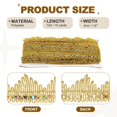 thumbnail image 2 of Uxcell 15 Yards Light gold Trim Sequins Ribbon, 1.6 Inch Width Sequins Lace Trim Flat Glitter Braid Fabric for Sewing Crafts Dresses Costumes Supply, 2 of 6