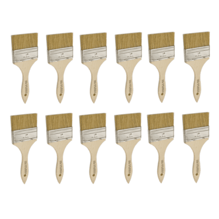 Disposable Auto Detail Car Detailing Brush 3" Dash Vents Dust Cleaning Interior, 12 Pack