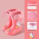 thumbnail image 1 of Botas de lluvia a media pantorrilla para niños, bonitos zapatos de agua antideslizantes de fondo suave con dibujos animados, calzado para niños y niñas, 1 of 5
