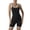 AE05-Black, variant on Women Rompers Sleeveless Square Neck Stretch Ribbed Contrast Workout Shorts Bodysuits Jumpers Yoga Summer Fashion Sky Blue S