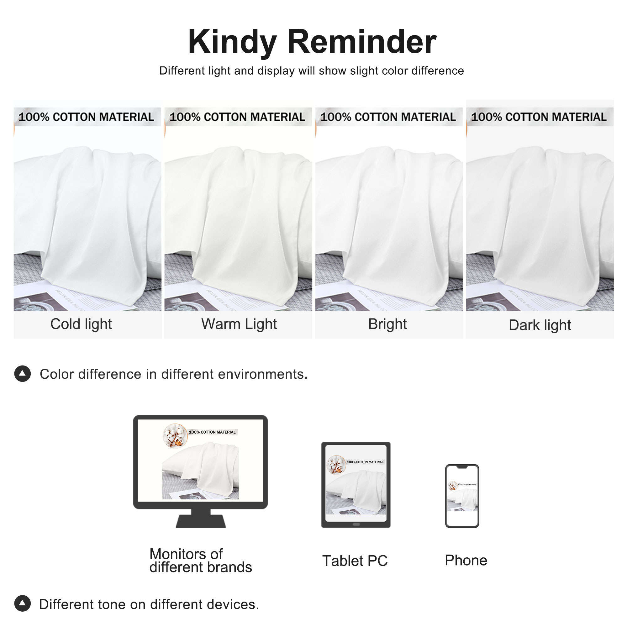 Unique Bargains Breathable Zipper Closure Cotton Pillowcases 2 Pcs White King