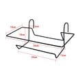 thumbnail image 3 of Balcony Plant Trough with Tray and Rack – Plastic Rectangular Hanging Flower & Vegetable Planter, 3 of 6