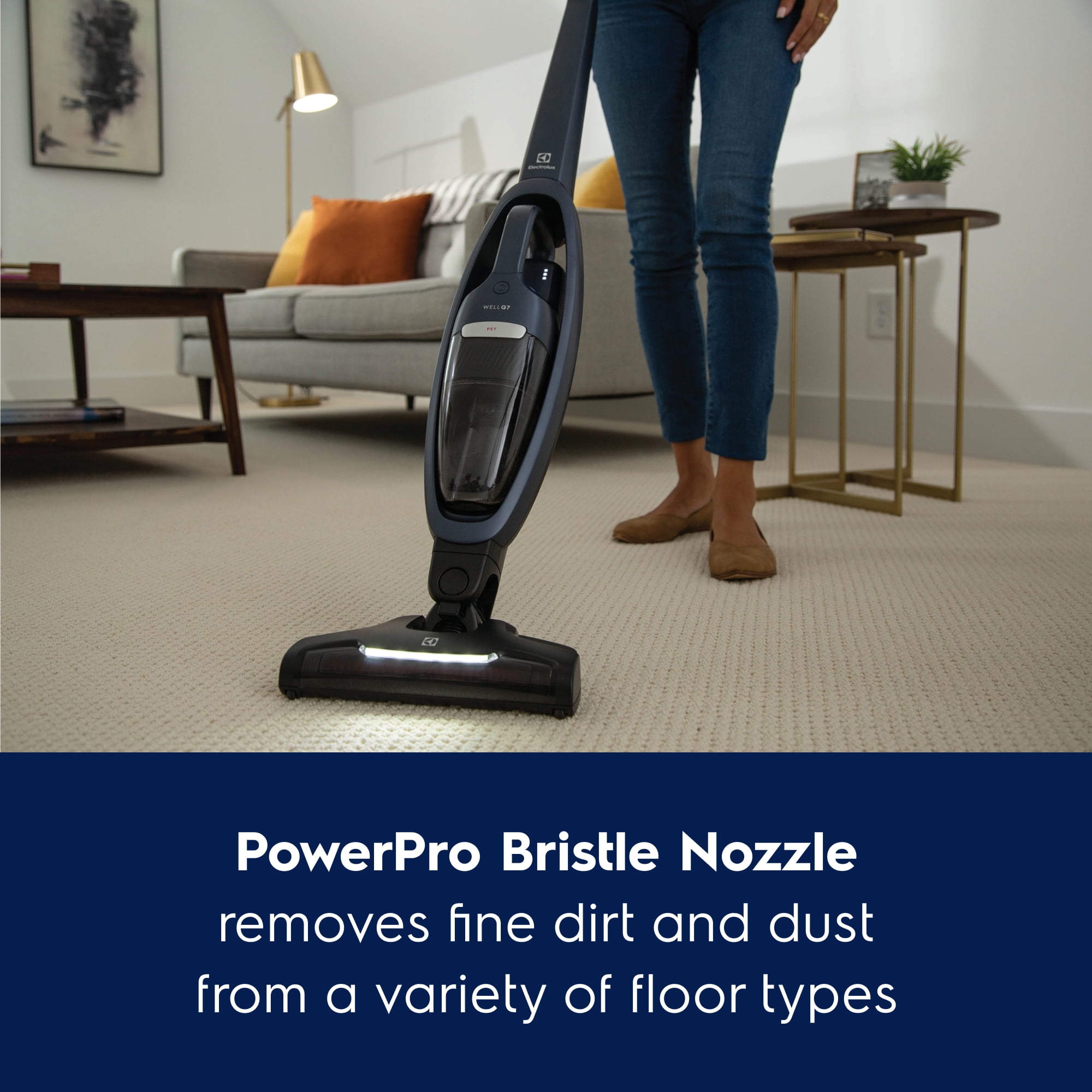 Electrolux WellQ7 Pet Cordless 2-in-1 Vacuum Cleaner, Indigo Blue
