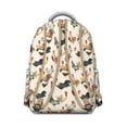 thumbnail image 3 of Lightweight Small Backpack Featuring Retro Rooster and Hen Prints, Durable Travel Bag for School and Travel, 3 of 6