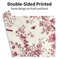 thumbnail image 3 of SUNOLIFE Spring Pink Floral Placemats Set of 4 Birds Linen Double-Sided Dining Table Place Mats for Table Decor 12"Wx18"L in, 3 of 6